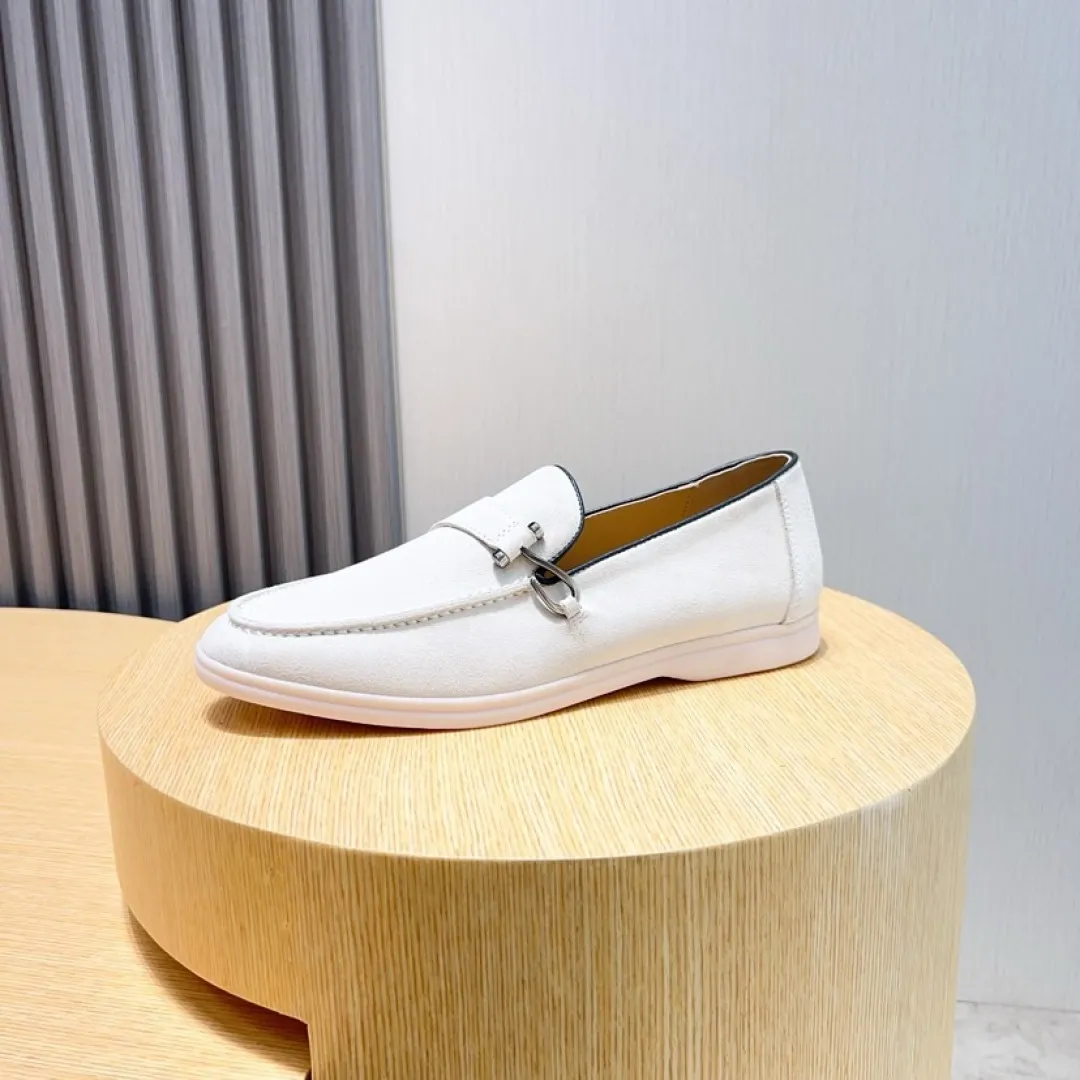 Men's Men's Shoes💰Men's Shoes💰440💰[loro piana] Couple's Style - The new moccasins are made of water-repellent treated suede uppers with rubber soles, a classic. The complex craftsmanship and meticulous structure make the shoes light and soft, allowing you to walk comfortably and freely. Perfect for wearing at the beach or out in the water during the summer. Women’s size: 35-40 Men’s size: 38-45